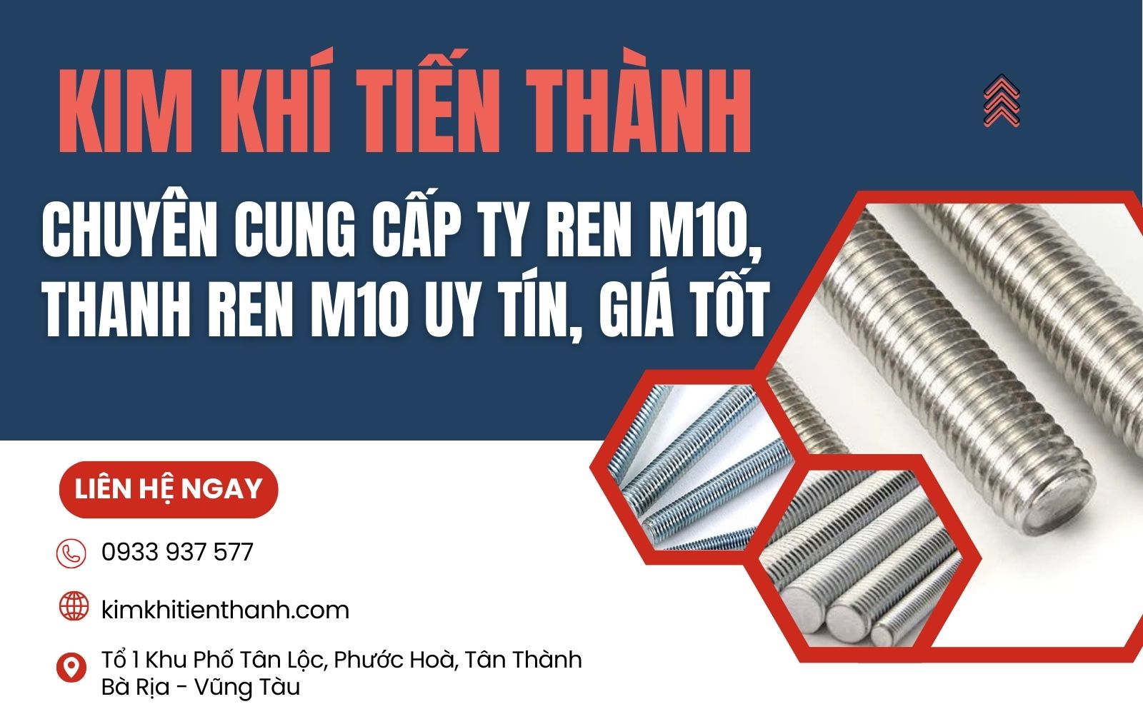 Kim Khí Tiến Thanh nhà cung cấp ty ren M10 số lượng lớn theo yêu cầu